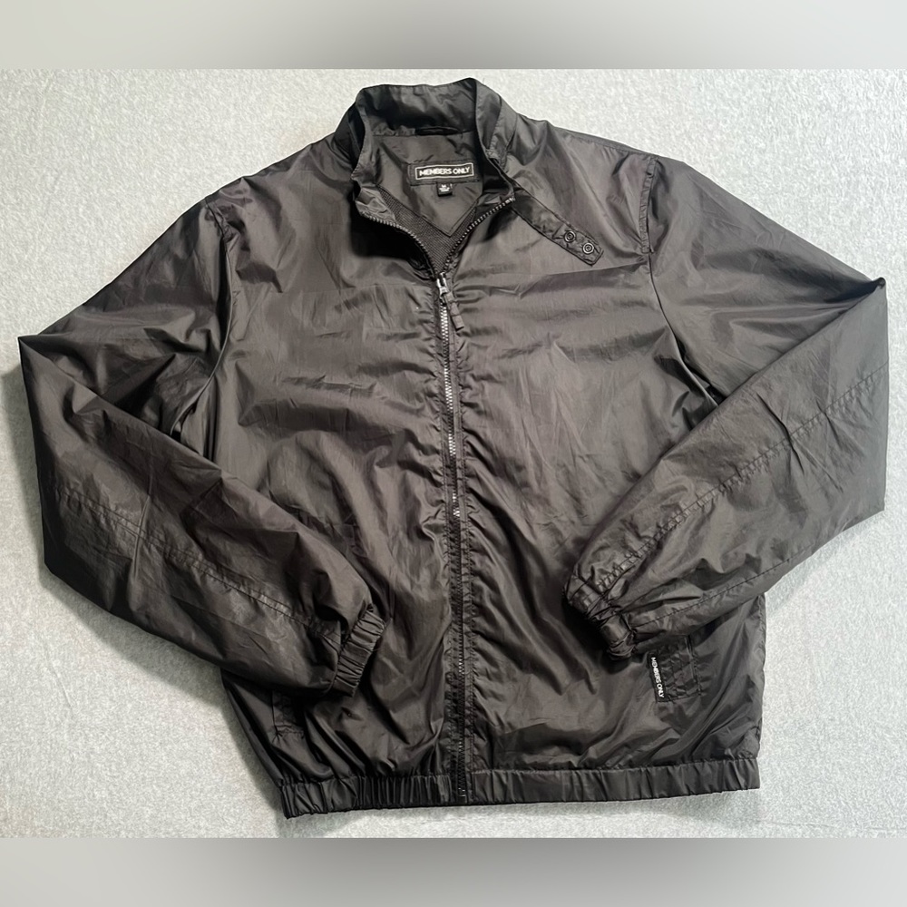 Vintage Members Only Windbreaker Rain Jacket US Medium - Picture 2 of 10